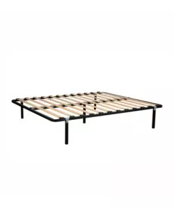 RETE MATRIMONIALE CON GAMBE IN KIT CON 12 DOGHE 160X190 CM